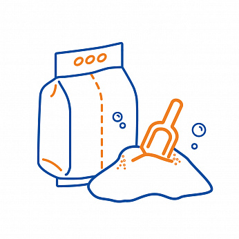 Washing powder packaging